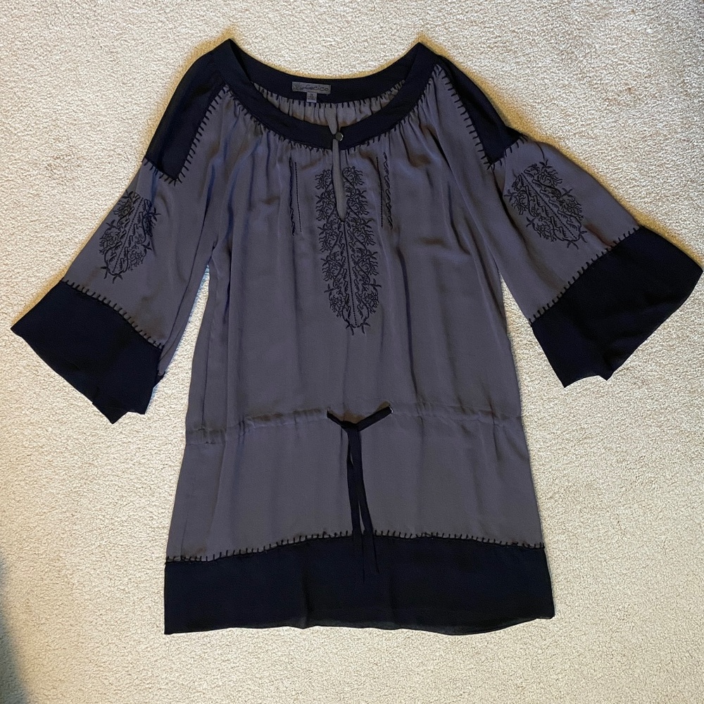 Dress or Tunic is Loose Fitting with Drawstring, size M